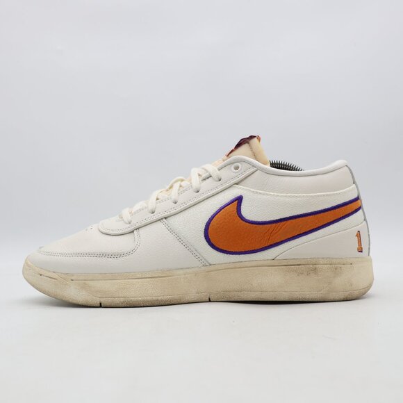 Nike Book 1 Valley Basketball Men's 10.5 White Purple Gold Sneakers FJ4249 106 - Picture 4 of 9